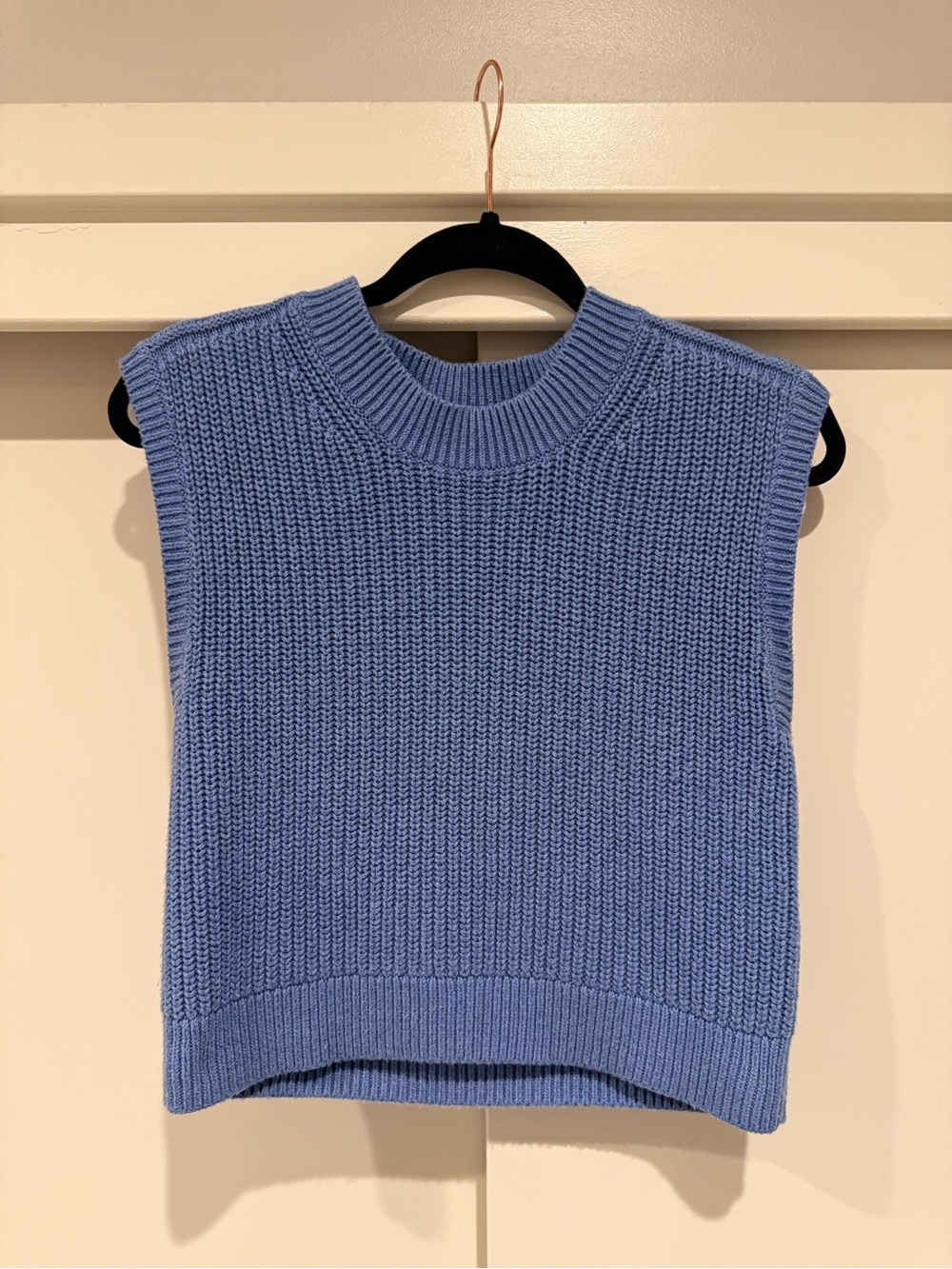 Abercrombie & Fitch blue Knit Sleeveless Sweater Tank